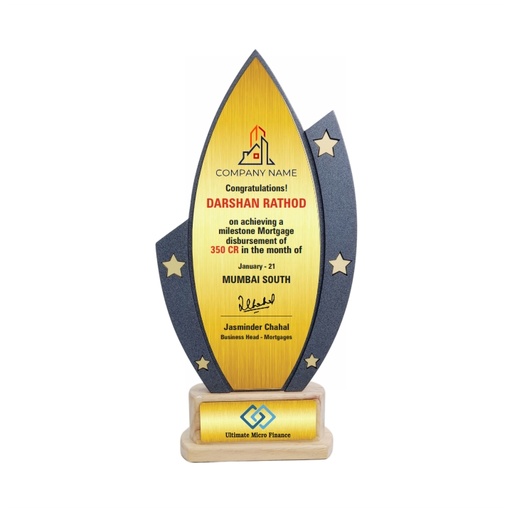 Wood & Metal Trophy WM 9107